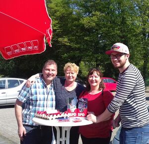 Mit Werner, Claudia, Petra und Vicent am Ostersamtag in Stammheim